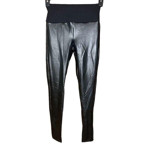 ASSETS by SPANX Women's All Over Faux Leather Leggings in Black NWOT Size Small - Picture 7 of 10